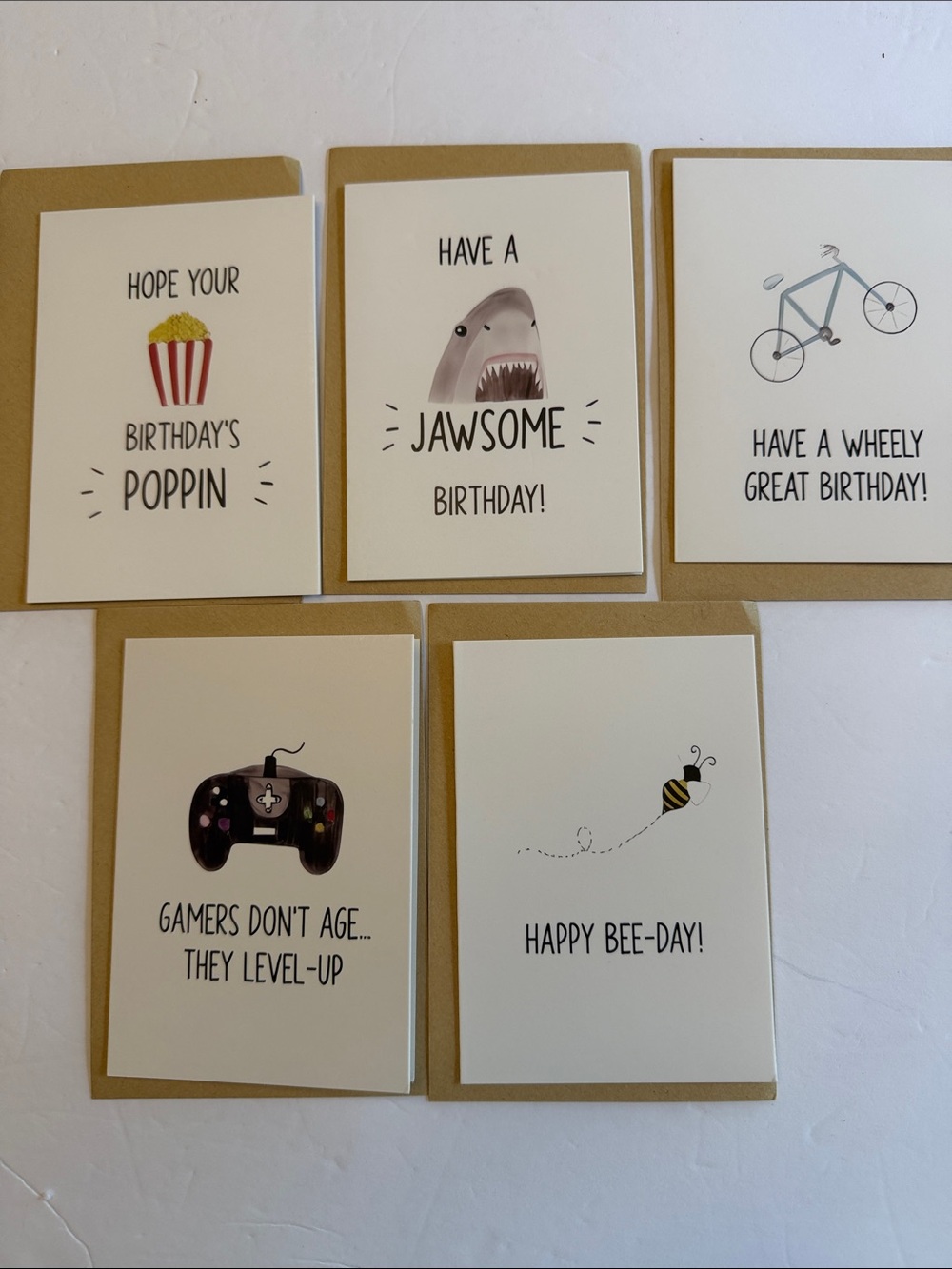 💕5/25💕Birthday Greeting Card Kraft Envelope Choose One